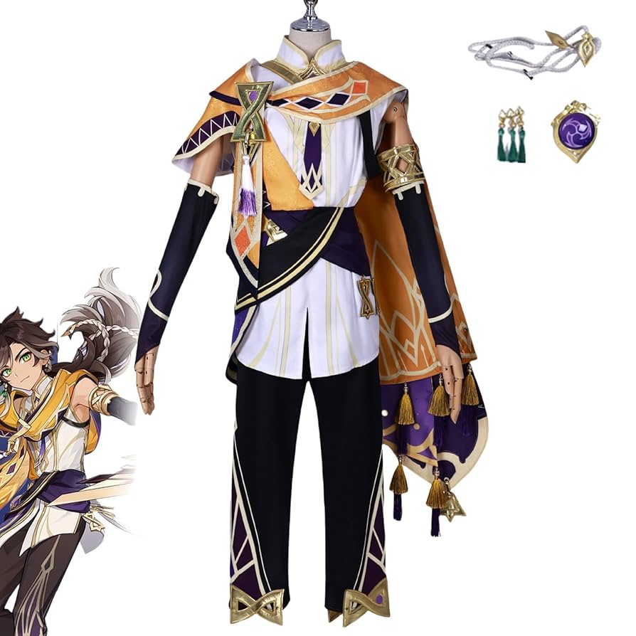 原神　空　コスプレ衣装フルセット 　ウィッグ付き　sサイズ Amazon.co.jp: ウィッグ追加可 原神 げんしん 千織 コスプレ衣装
